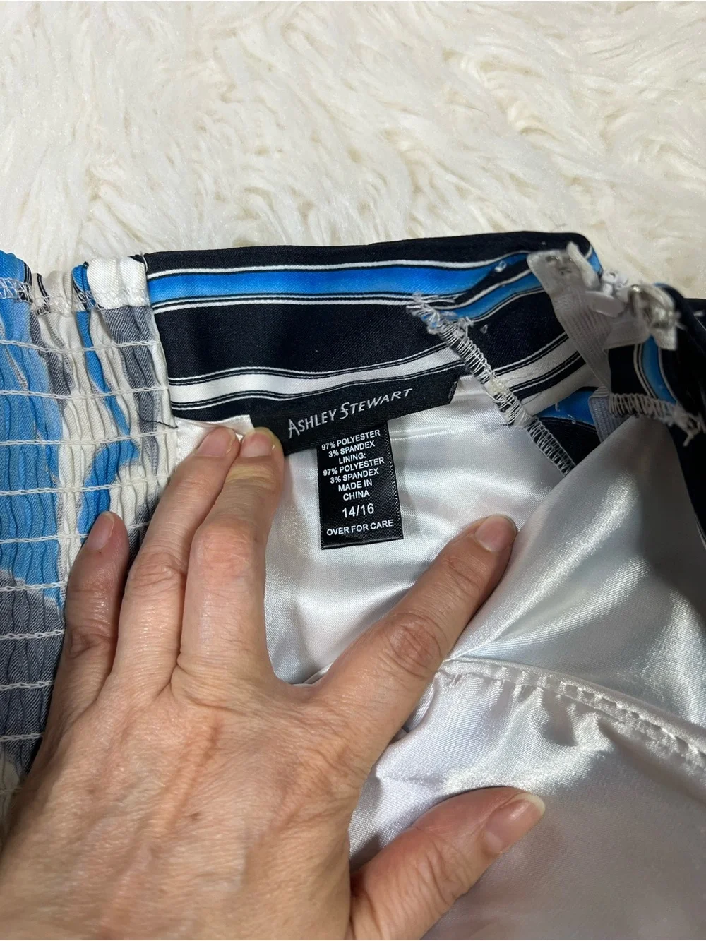 Ashley Stewart bold strapless